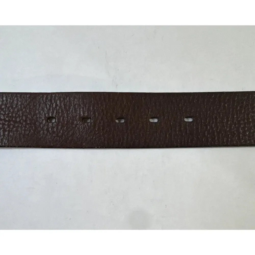 Vintage Wide XL Brown Leather Belt - Y2K Boho Medieval Steampunk Chunky Waist